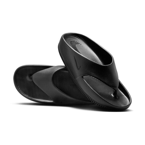 Nike Calm Flip Flop Womens Black Basic Active Slides Size 6 FD4115 001 - Picture 1 of 6
